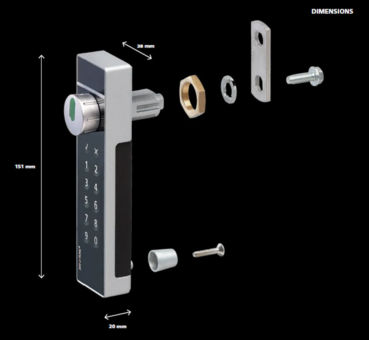 Elektroniskt skåplås